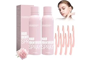 LEOEASIY Hair Identifier Spray,Dermaplaning Spray,Hair Identifier Spray for Face Shaving,Haaridentifizierungsspray,Feuchtigkeitsspendend und Hautpflege (2 Stück mit Werkzeugen)