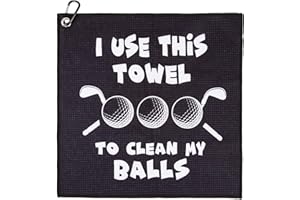 KYEDGC Golf Towel, 40x40 cm Golf Towels for Golf Bags With Clip, Personalized Golf Club Towel for Outdoor Sports