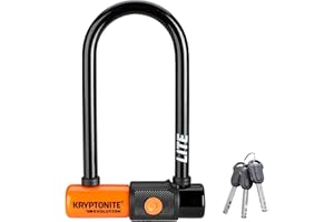 Kryptonite Evolution Lite Mini-6 (7 x 15, 2 cm), zapięcie rowerowe, pomarańczowe, 7 x 15,2 cm