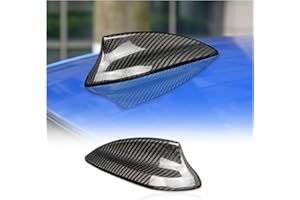 KUNGKIC Copertura per antenna auto, in fibra di carbonio, per BMW F22, F87, M2, F30, F35, F80, M3, G20, F32, F36, F82, M4, G30, G38, F90, M5, G11, G12, colore nero