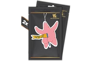 ‎R&M ORIENT 2er Set Seestern – Duftbaum – Luftfrischer – automatischer Duftspender fürs Auto lustig tuning – Car Air freshener – Bikini Bottom (CHERRY)