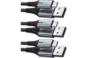 Kabel USB C 3 Pack, INIU [0.5+2+2m] Kabel USB A do USB C Kabel 3.1A Szybkie Ladowanie, Kabel Stopu Cynku Typu C dla Samsung Galaxy S22 S21 S20 iPad Pro Switch PS5 Huawei Google Xiaomi etc
