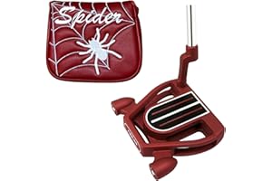GOLF PRODUCTS DIRECT Aspire Pro 001 34" Right Hand Red Spider style Mallet Putter with Headcover