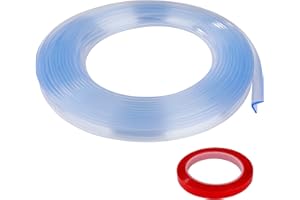 FT-SHOP Protector para Bordes Transparente Protecciones de Esquinas Para Bebés con cinta de doble cara para Seguridad Bebés y niños 6 metros