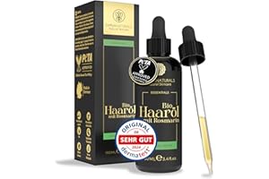 ‎KAPUA NATURALS BIO Rosmarinöl Haare 100 ml • Hochdosiert mit Hyaluronsäure & Biotin – Fördert Haarwachstum & verlangsamt Haarausfall – Rosmarinöl & Rizinusöl – Haarserum – Haaröl Rosmarin – Rosemary Oil Hair Growth