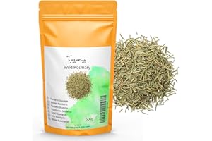 500g Foglie di Rosmarino Selvaggio dell'Atlante, Intere e Secche - Molto Aromatico Rispetto al Rosmarino Coltivato, Essiccati al Sole - Tazarin Ltd
