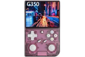 AIRUIDAS G350 Retro Game Console,Linux System RK3326 G350 Handheld Game Console Built-in 64G TF Card 4371 Games,3.5-inch IPS Screen, WiFi, Bluetooth 4.2, HDMI Output, 3200mAh Battery