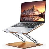 Orionstar Support Ordinateur Portable, Support PC Portable Bureau Ergonomique, Support Macbook Pro Air, Rehausseur Ordinateur Portable Ventilé pour Dell Apple Laptops Tablettes 10-15,6 (Argenté