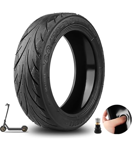 Felixstory Vakuumreifen 10x2.5 60/70-6.5 für Ninebot Max G30D II/G30LE II/G2, VOLPAM SP01, Hiboy S2 MAX, Aovopro ESMAX, Original Tubeless-Reifen, integrierter Selbstreparaturkleber