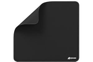 ATTACK SHARK CM02 Tappetino Per Mouse Da Gioco Esports Grande, Superficie con Texture Simile Alla Sabbia Fine, Rivestimento Resistente All'Acqua, Base In Gomma Antiscivolo, 450x400x4 mm - Nero