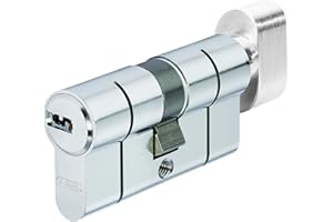 Abus Cylindre à bouton KD6PSN Z30/K40 mm Bkn, Nickelé 0072762