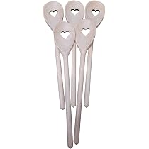 Set Di 2 Cucchiai A Forma Di Cuore In Legno Per Cucinare, Cucchiaio In Legno A Forma Di Cuore Manico Lungo Utensili Da Cucina Natalizi Regali~p180004657