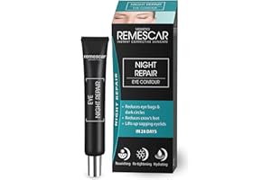 Remescar Krem pod oczy na noc do cienia i opuchniętych oczu, 20 ml, zmniejsza wygląd kurzych łapek i zwiotczałych powiek na noc, 400 zastosowań