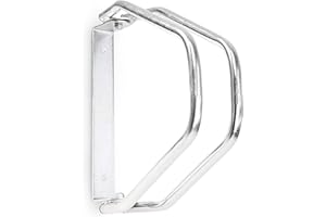 Relaxdays 4X Râteliers VTT HxlxP 32,5 x 9 x 28,5 cm Système Range Vélo Parking Support 1 Vélo Métal Mural, Argent