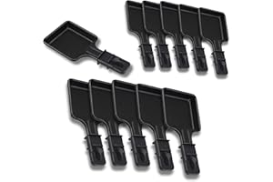 SOS ACCESSOIRE Sartenes de raspador antiadherentes, juego de 1 a 12 | Mini raspador cuadrado | Compatible con dispositivo de raspador Tefal | Diseño ergonómico y fácil de limpiar | SOS ACCESORIO (paquete de 11)