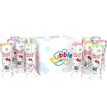 Lot De 12 Bulles De Savon Hello Kitty 60ml - Gadgets Anniversaire Thème Chat - Fabriqué En Italie