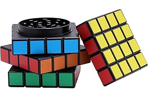 Macinino Meccanico per Spezie, Spespo Cube Grinder, 58mm, 4 Pezzi, Macina Erbe e erba, spezie, pepe, sale con Raschietto