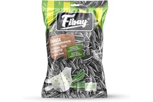 FIBAY Sonnenblumenkerne Geröstet Gesalzen und Sour Cream Onion Gewürzt Premium Qualität (2x140g Beutel)