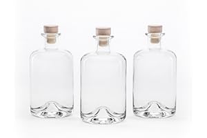 10 X 500 ML bottiglie di vetro vuote farmacista bottiglia di vino di liquore aceto olio bianca bottiglie di vetro da 0,5 litri L NR 1 slkfactory