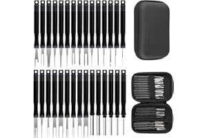 Fangehong 36 Pezzi Kit di Strumenti di Rimozione Terminale, Estrattore Connettori Elettrici, Pin Rimozione Cablaggio Auto, Kit di Espulsione per Terminali