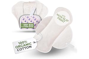 NATISSY Salvaslip Lavabili Bambù Biologico con Stampa Antiscivolo; 7 (S) Salvaslip Lavabili Donna; Salva Slip Bamboo per Perdite Vaginali; Riutilizzabili per la Serenità di Tutti i Giorni