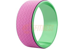 FFITNESS Body Dharma Yoga Wheel | Cerchio Roller Anello per Allenamento Pilates Fitness Workout Gym Ginnastica | Superficie Antiscivolo