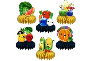 EKIH 6Pcs Hey Bear Sensory Fruit Table Centerpiece Party Supplies, Birthday Party Desktop for Hey Bear Sensory Fruit 1st Birthday Decorations