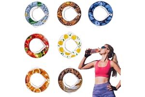 MOVSTRIKER 7 PCS Flavour Pods Pack, Creative Air Water Bottle Pods Fruit Scented Taste Pods BPA Free | 0 Calories | 0 Sugar Cola Lemon Strawberry for Flavouring Water