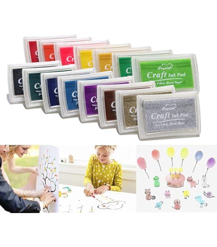 Sunicon Metallic Ink Pad Set - 48 Colors, Flower-Shaped, For DIY Card Making, Stamping, And Crafts