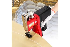 Hanchen Portable 2.9KG Electric Bag Closer, Automatic Woven PP/Kraft Paper Bag Sewing Machine, 220V