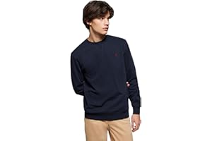 Polo Club Felpa Uomo a Girocollo con Logo - Sweatshirt Senza Cappuccio Crewneck 100% Cotone