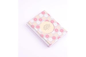 Printed Spiral Wirebound Notebook A5 Size 100 Sheets