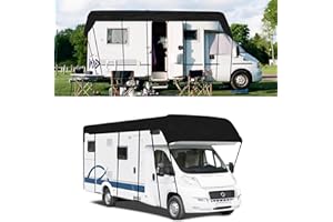 MoguGo Wohnwagen Schutzhülle, Wohnmobil Schutzdach 210D Dachschutzplane Abdeckung Abdeckplane Wasserdicht Wohnmobilabdeckungen (8.5 x 3 m (334,64 "x 118,11"))