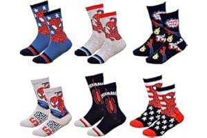Ozabi - Chaussettes Enfant Licence SPIDERMAN fantaisie -Assortiment modèles photos selon arrivages- Pack de