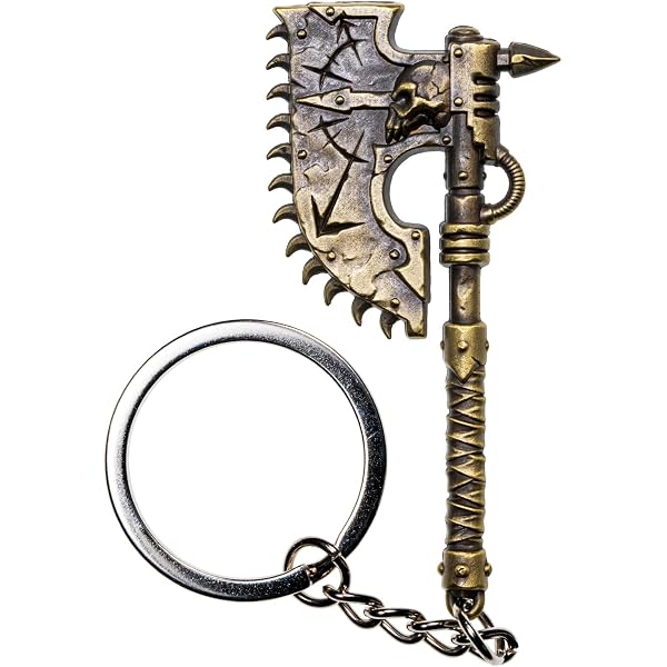 Starforged Warhammer 40K – Pendentif Collier Faction Icon Orks Officiel Sous Licence – Bijou Métal Vert Waaagh! Pour Fans 40k