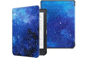 Fintie Custodia per Kobo Clara HD 6" 2018 - Ultra Sottile Leggero Cover Protettivo in Similpelle con Auto Sveglia/Sonno Funzione per Kobo Clara HD 6 Pollici E-Reader, Starry Sky