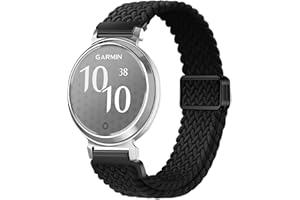 GIOPUEY Paski kompatybilne z Garmin Lily 2, miękki nylonowy tkany pasek [unisex] [Oddychający]