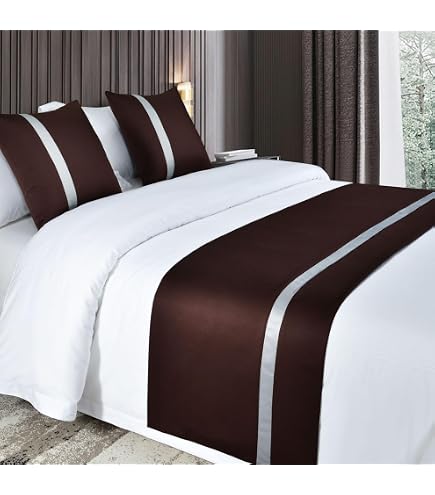 Chemin De Lit Velours Luxe Gris 240x50 Cm - Couvre-lit Élégant Lit 1.8m - Décoration Chambre Mariage Hôtel