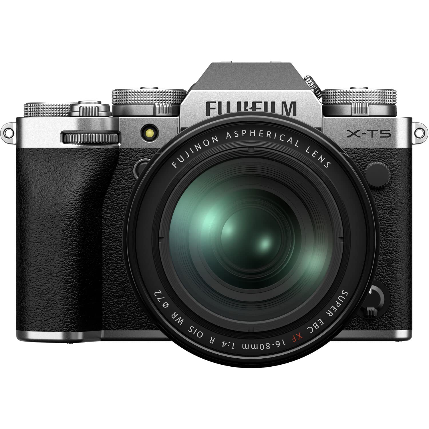 Fujifilm X-T5 40MP APS-C X-Trans Sensor|Pixel Shift|IBIS System|Ultra high Resolution mirrorless Camera|6k 30p|1/180000 Shutter Speed|Quick Lever for Photo/Video with XF 16-80mm f/1:4 Lens -Silver
