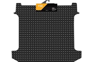 FSW - Tailored Mats - Fits Ford Transit Custom Crew Cab SWB Rear Mat 2013-2023 - Tailored Extra Heavy Duty 5MM Rubber Rear Boot Liner Protector Mat Black