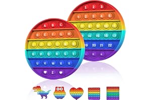 BDwing Silikon Sensoryleksak Push Bubble Pop Fidget, Sensoryleksak Lindrande Ångest, Passar för Barn, Familj och Vänner (Ögon