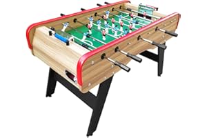 Happy Garden Babyfoot 140cm con 4 palloni, Calcetto da 2 a 4 Giocatori