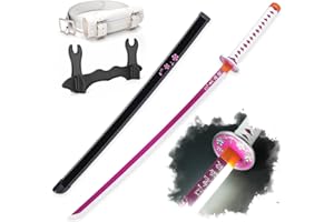 Zisu Light Up Demon Slayer Sword - 40-Inch Katana with Rechargeable Battery - Full Kit with Sword Stand and Belt