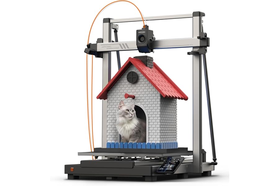 ANYCUBIC Kobra 3 Max 3D Printer, Smart Multicolor FDM Printer, 420 * 420 * 500mm Mega-Scale Build Volume,600mm/s High Speed, LeviQ 3.0 Automatic Leveling, AI Monitoring for Beginners and Expert