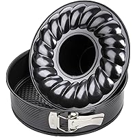 Zenker Stampo Tortiera Apribile con Cerniera a 2 Fondi Ø24x6,5cm, Carbon Steel rivestito in antiaderente Teflon Classic Temp 