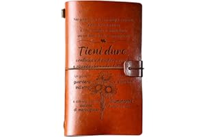 Funnli Regalo Donna, Regalo Amica Diario in Pelle, Diario di Viaggio con Taccuino 140 Pagine, Regali d'ispirazione di Amicizia per le Donne, Regalo Mamma Sorella Collega Compleanno, Natale