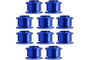 POENVFPO Single Speed Chainring Bolts, 10Pcs 4.9MM Aluminum Alloy Chainring Bolts Lightweight Mountain Bike Single Chainwheel Screws