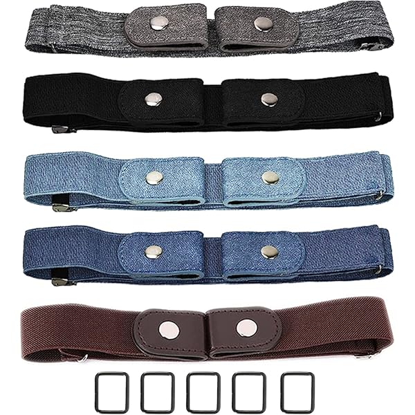 2 Cinture Elastiche Senza Fibbia - Regolabili, Invisibili Per Jeans, Pantaloni E Gonne - Foto 10