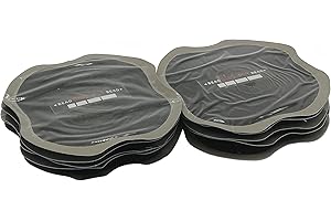 ZERINT TP-B04 10 Piezas 110 x 110 mm Parche de Reparación de Neumáticos Sin Cámara,Parches de Reparación de Caucho en Frío Parches sin Cámara para Coche, Motocicleta, Camión