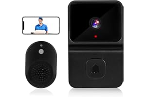 Luckits Video Doorbell Wireless, Home Smart Video Doorbell Home Detection Door Bell Two-Way Audio Doorbell Camera Intercom HD Night Vision WiFi Wireless Doorbell for iOS & Android Phone